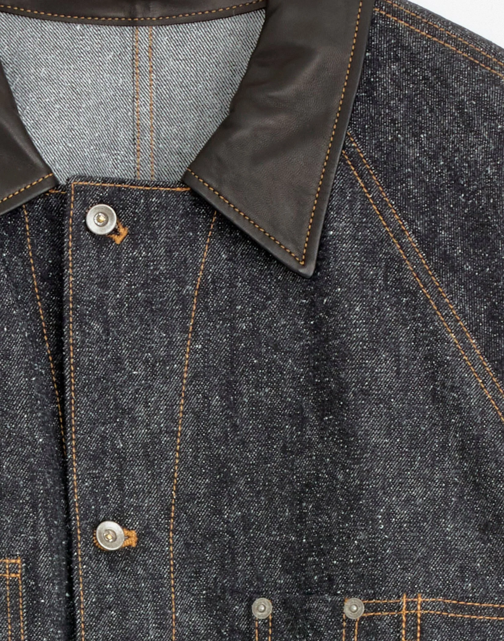Studio Nicholson - Lazar Denim Jacket (Ivory) — EQUIPMENT